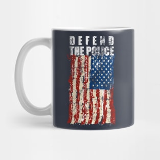defend the police American Flag Mug